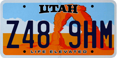UT license plate Z489HM