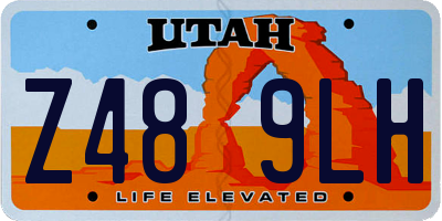 UT license plate Z489LH
