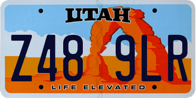 UT license plate Z489LR