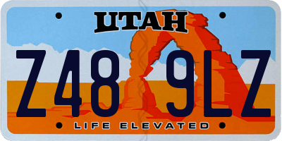 UT license plate Z489LZ