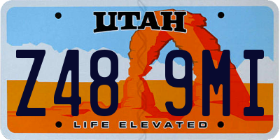 UT license plate Z489MI