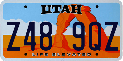 UT license plate Z489QZ