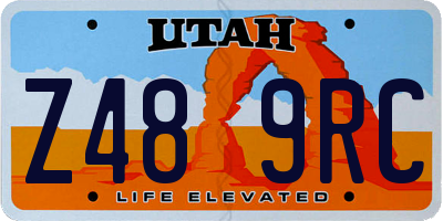 UT license plate Z489RC