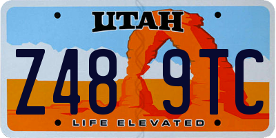 UT license plate Z489TC