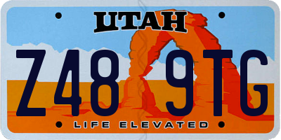 UT license plate Z489TG