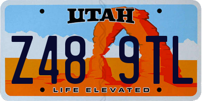 UT license plate Z489TL