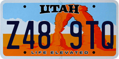 UT license plate Z489TQ