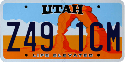 UT license plate Z491CM