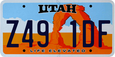 UT license plate Z491DF