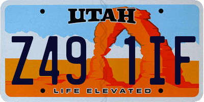 UT license plate Z491IF