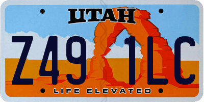 UT license plate Z491LC