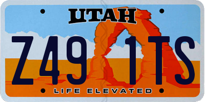 UT license plate Z491TS