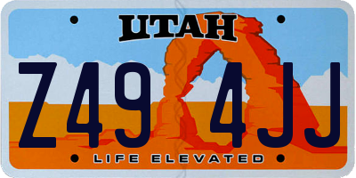 UT license plate Z494JJ