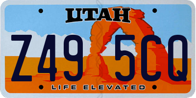 UT license plate Z495CQ