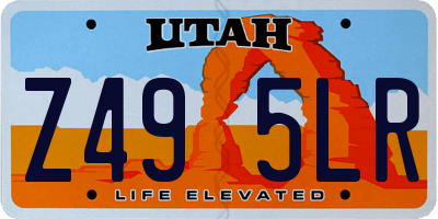 UT license plate Z495LR