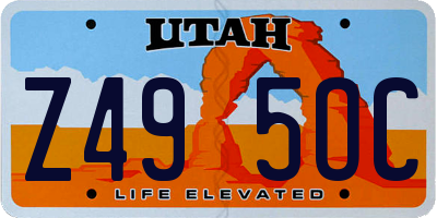 UT license plate Z495OC