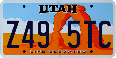 UT license plate Z495TC