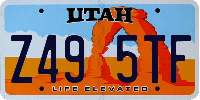 UT license plate Z495TF