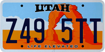 UT license plate Z495TT