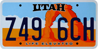 UT license plate Z496CH
