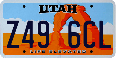 UT license plate Z496CL