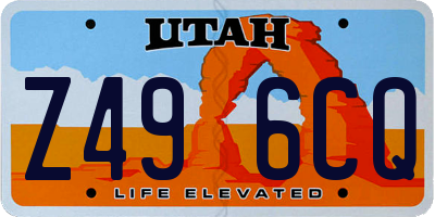 UT license plate Z496CQ