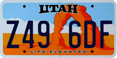 UT license plate Z496DF