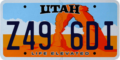 UT license plate Z496DI