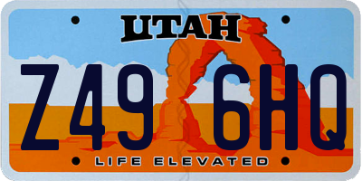 UT license plate Z496HQ