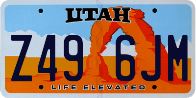 UT license plate Z496JM