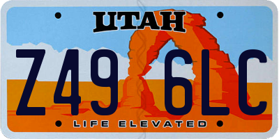 UT license plate Z496LC