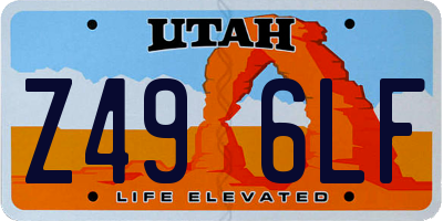 UT license plate Z496LF