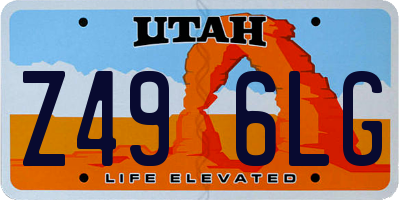 UT license plate Z496LG