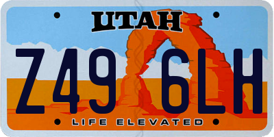 UT license plate Z496LH
