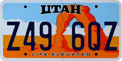 UT license plate Z496QZ