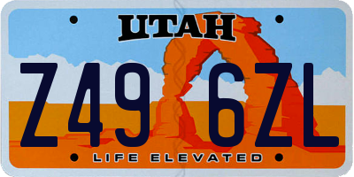 UT license plate Z496ZL