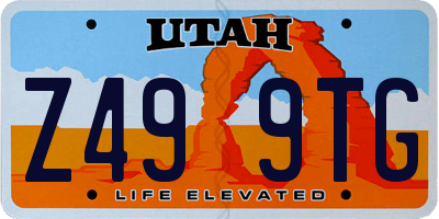 UT license plate Z499TG