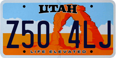 UT license plate Z504LJ