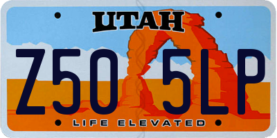 UT license plate Z505LP