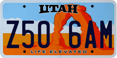 UT license plate Z506AM