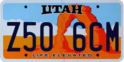 UT license plate Z506CM
