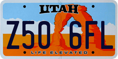 UT license plate Z506FL