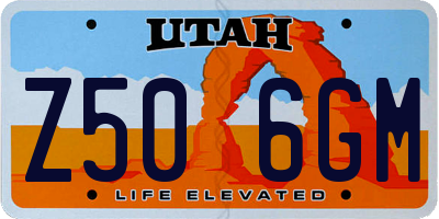 UT license plate Z506GM