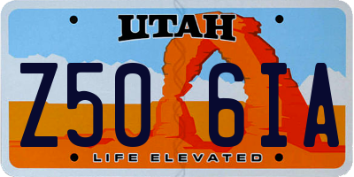 UT license plate Z506IA