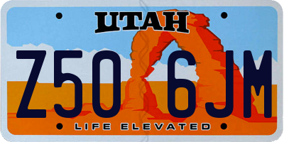 UT license plate Z506JM