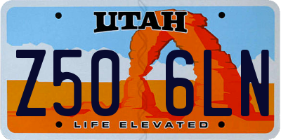 UT license plate Z506LN