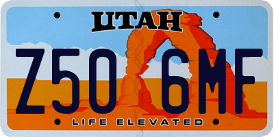 UT license plate Z506MF