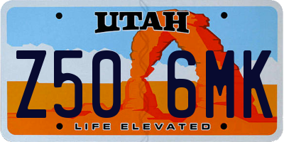 UT license plate Z506MK