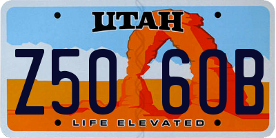UT license plate Z506OB