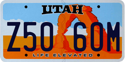 UT license plate Z506OM
